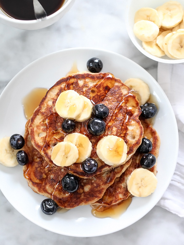 The Best Banana Bread Pancakes from foodiecrush.com on foodiecrush.com