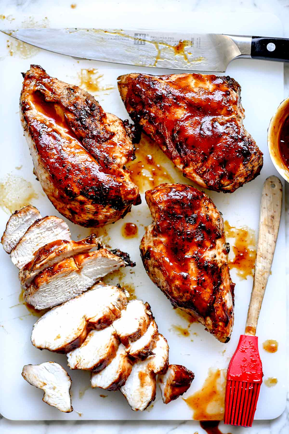 BBQ Chicken Breasts | foodiecrush.com #grilled #chicken #breasts #recipes #bbq #barbecue