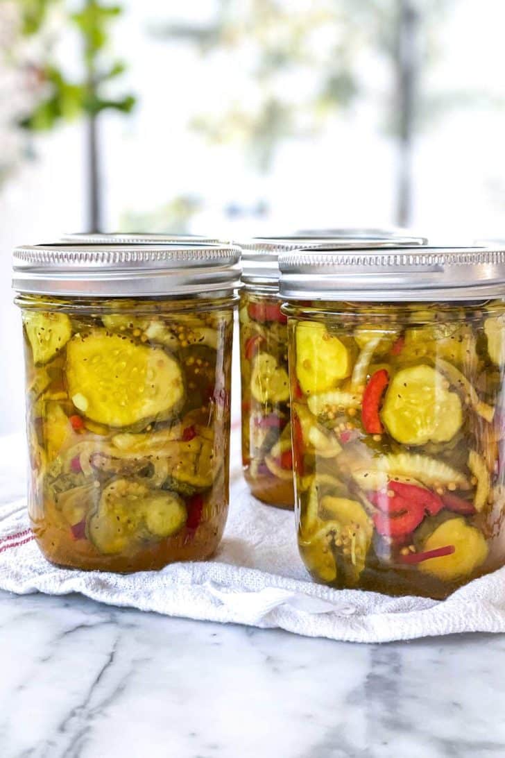 Bread and Butter Pickles foodiecrush.com