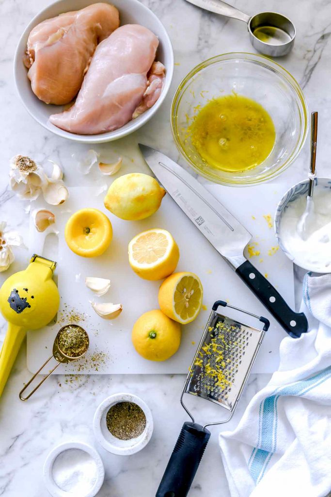 Greek Chicken Marinade Recipe | foodiecrush.com #chicken #marinade #lemon #greek