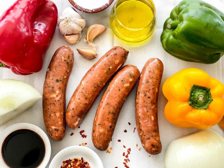 What's In Sausage and Peppers ingredients foodiecrush.com