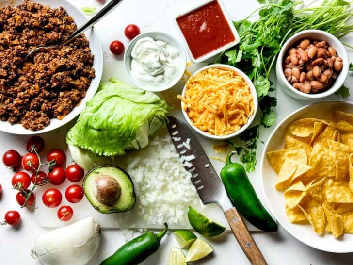 What's in Taco Salad Ingredients foodiecrush.com