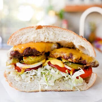 The Best Garlic Burgers Ever | foodiecrush.com