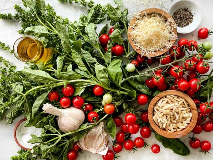 Tomato Pesto ingredients foodiecrush.com